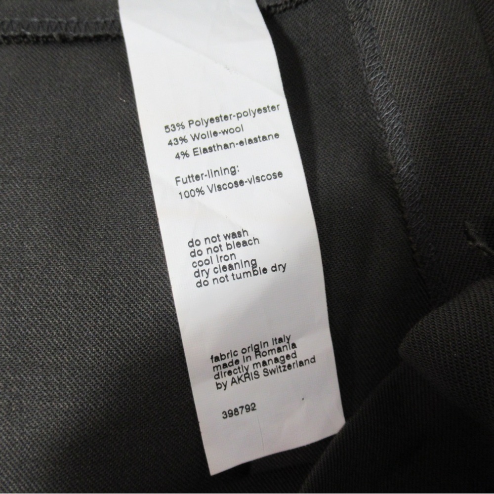 Akris Punto Olive Green Wool Blend Francoise Trousers Size 8 NWT - Picture 8 of 17